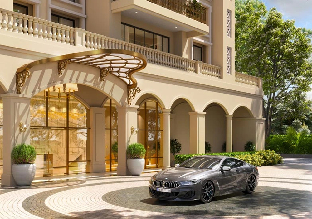 Retail facade preview at Vegas Group Sector 22 Dwarka